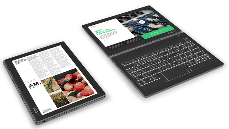 המחשב הנייד בעל שני המסכים Lenovo Yoga Book C930 מגיע לישראל